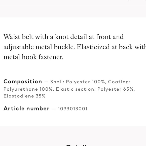 H&M Knot Detail Belt NWT - Picture 6 of 6